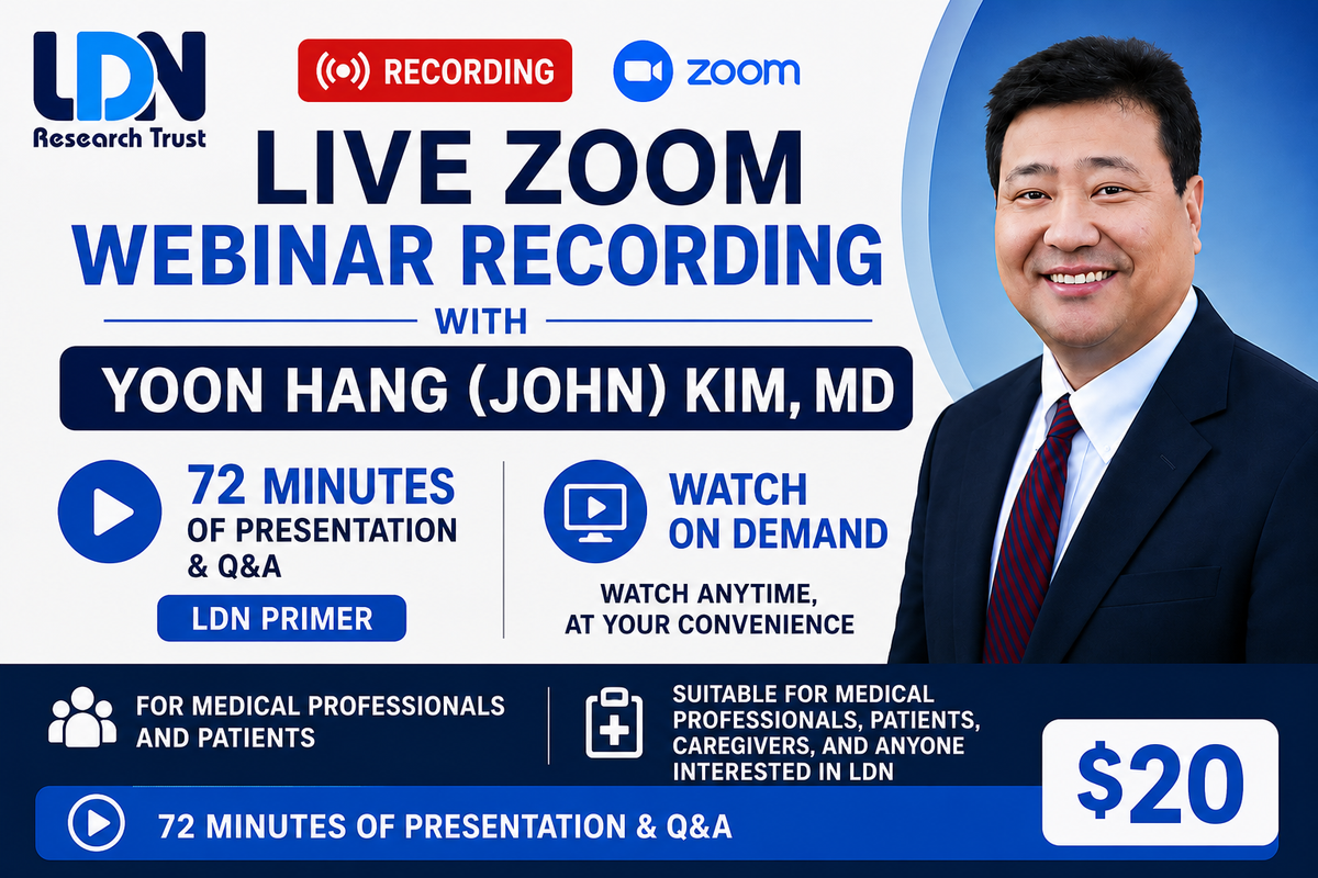 Endorphin Deficiency And The LDN Sweet Spot - Yoon Hang Kim, MD, MPH