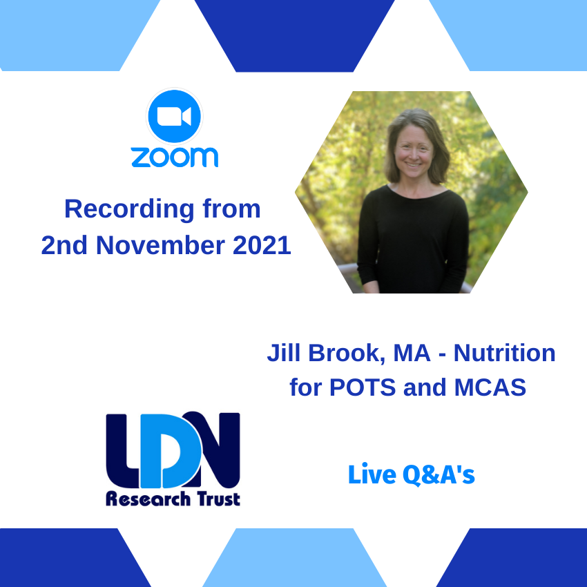 Jill Brook, MA - Nutrition for POTS and MCAS