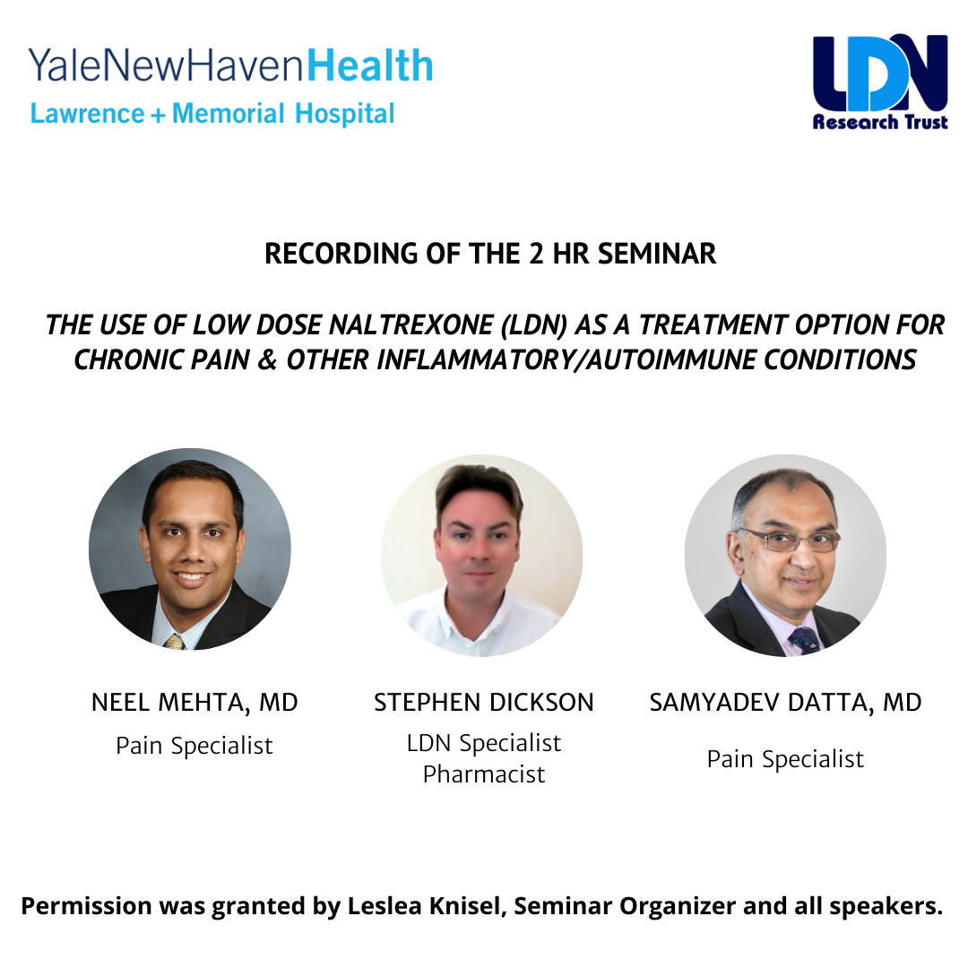 LDN as a Treatment for Chronic Pain &amp; Inflammatory/Autoimmune Conditions